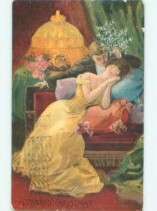 Divided-Back CHRISTMAS SCENE Great Postcard AA0415