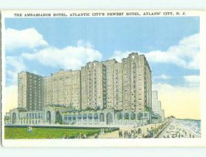 Unused W-Border AMBASSADOR HOTEL Atlantic City New Jersey NJ hr8837