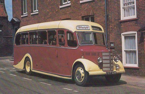 1948 Bedford OB Duple Vega Sharps Boston Lincs Bus Rare Transportation Postcard