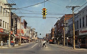 Sycamore & Washington Streets Petersburg Virginia postcard