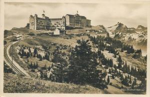 Switzerland Suisse Rigi Kulm funicular train photo postcard