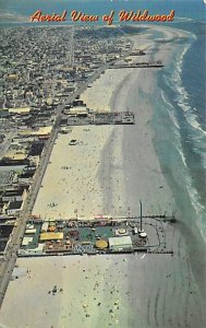 World's Finest and Safest Bathing Beach An Aerial View - Wildwood, New Jersey NJ