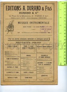 434856 FRANCE 1920 year Repertoire the Cinema Durand in Paris 20 pages brochure