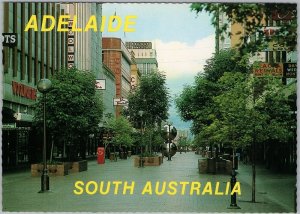 Vintage Adelaide South Australia Rundle Mall Woolworths Postcard C12