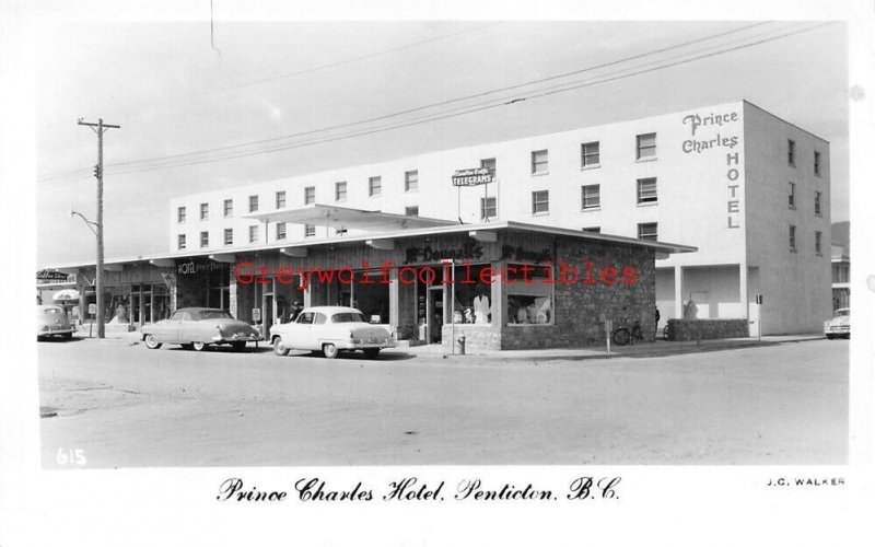 Canada, British Columbia, Penticton, Prince Charles Hotel, RPPC