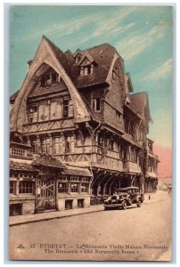 Etretat Seine-Maritime France Postcard The Rotisserie Old Normandy House c1910