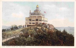 Summit House Mt Tom Massachusetts 1913 Phostint postcard