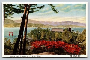 Inland Sea Miyajima of HIROSHIMA Japan Vintage Postcard A277