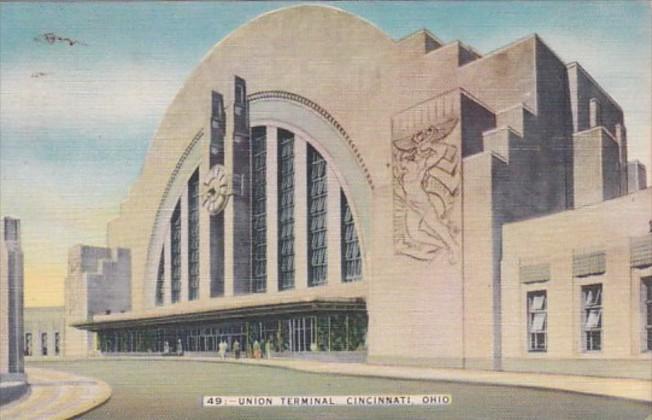 Ohio Cincinnati Union Terminal 1949 Kraemer Art