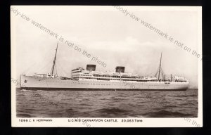 UC056 - Union Castle Liner - Carnarvon Castle - postcard by Hoffmann