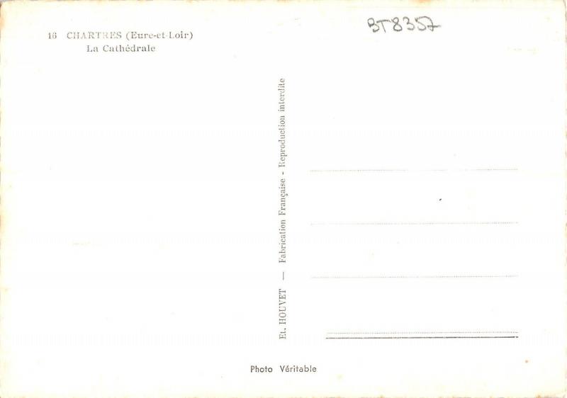 BT8357 Chartres la cathedrale         France