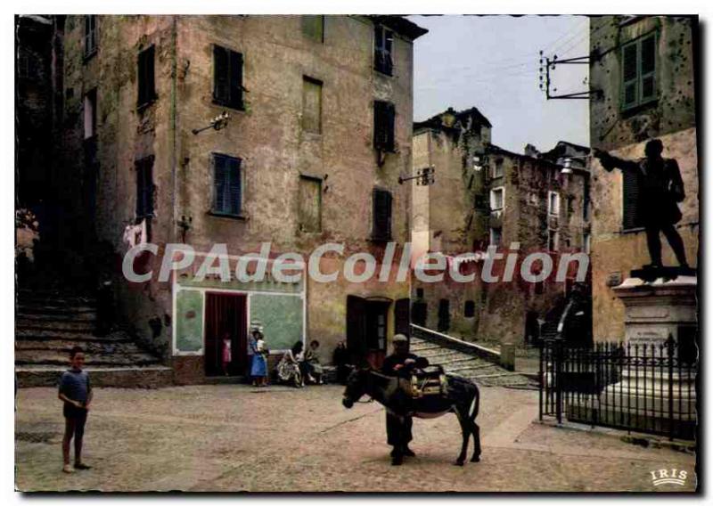 Modern Postcard Corsica Corte Place Du General Gaffory