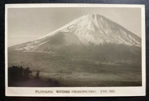 Mint Japan Real Picture Postcard Fujiyama Gotenba Ernest John Rubi Autograph