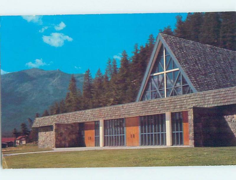 Pre-1980 CHURCH SCENE Jasper Alberta AB G4034