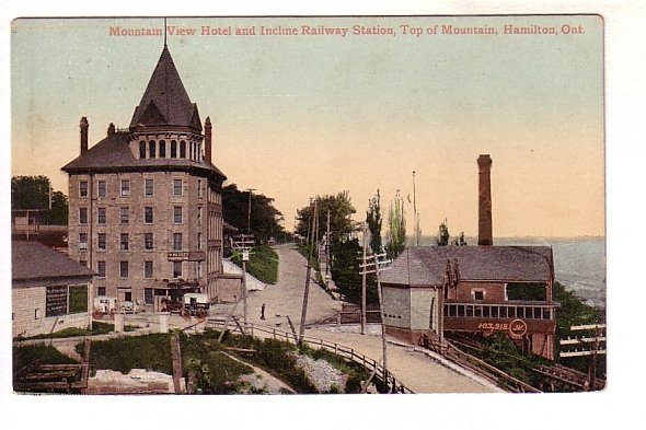 Mountain View Hotel and Incline Railway Station, Hamilton Ontario,