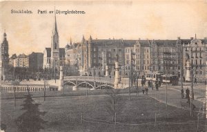 Lot352 stockholm parti av djurgardsbron sweden tram
