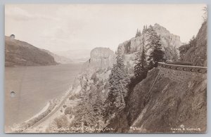 Real Photo Postcard~Inspiration Point~Columbia River Highway Oregon~#520~RPPC 