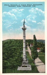 Vintage Postcard 1920's Missionary Ridge Braggs's Headquarters Chattanooga TN