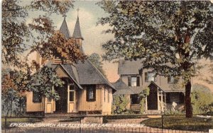 Episcopal Church & Rectory Lake Mahopac, New York Postcard