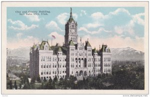 City And County Building, SALT LAKE CITY, Utah, 1910-1920s