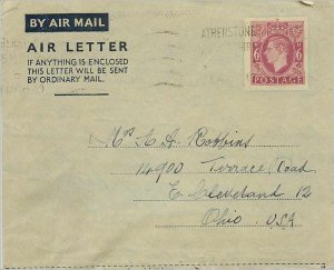 Entier Postal Stationery 6d Aerogram