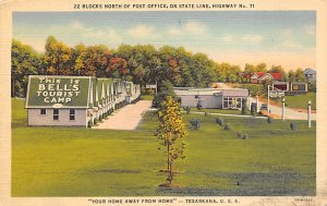 Bells Tourist Camp Postcard