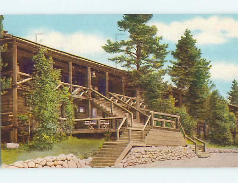 Pre-1980 LODGE SCENE Rocky Mountain National Park Colorado CO J7748