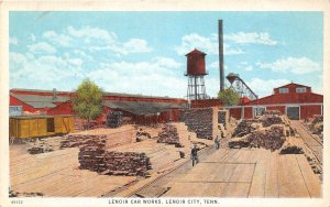 J39/ Lenoir City Tennessee Postcard c1910s Lenoir Car Works Railroad 63