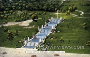 Aerial view of Cascades in Jackson, Michigan