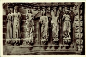 RPPC Grand Portal North Porch Cathedral Reims France Real Photo Postcard