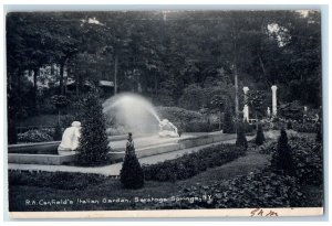 1907 RA Canfield Italian Garden Saratoga Springs New York NY Vintage Psotcard 