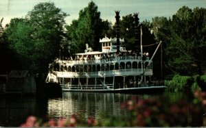 Disneyland Anaheim Steaming Through The Wilderness Chrome Postcard 08.71