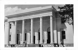 Franklin Louisiana~Post Office~Windows Open~Parking Meter~1950s Real Photo~RPPC 