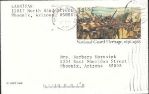 US UX114 Used. National Guard Heritage, 1636-1986