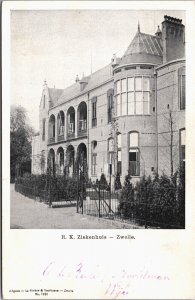 Netherlands Zwolle R.K. Ziekenhuis Vintage Postcard 03.82