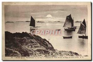 Postcard Old Fishing Boat Saint Quay Portrieux L & # 39escadre North off the ...