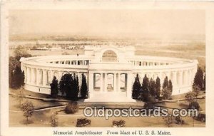 Real Photo - Memorial Amphitheater USS Maine Unused 