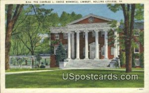 Charles L Cooke Library, Hollins College - Roanoke, Virginia VA  
