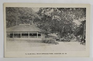 Chester West Virginia Aquarama Water Ride, Old Mill Rock Springs Postcard T6