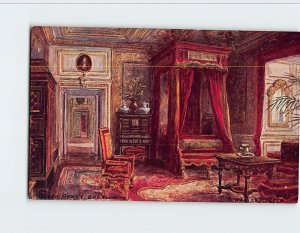 Postcard Queen Anne Bedroom Warwick Castle Warwick England