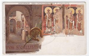 Catacombes de St Calliste Via Appia Antica 33 Calvi Rome Italy 1905c postcard