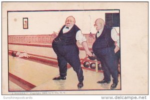 Bowling Humour Fat Men Bowling A Poodle