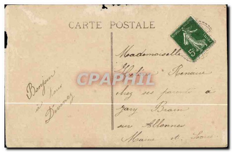 Fancy Old Postcard Happy Easter fish April 1 child