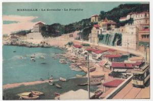 France; Marseille, La Corniche & Le Prophete PPC Unused, c 1910's 