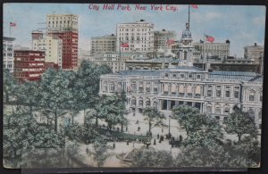 New York, NY - City Hall Park - 1912