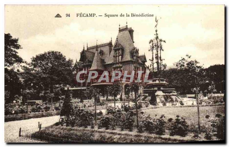 Postcard Fecamp Old Square of Benedictine