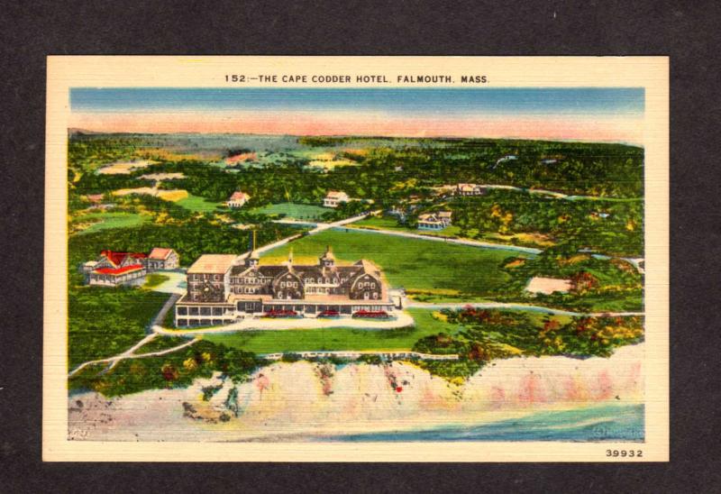 MA The Cape Codder Hotel Motel Falmouth Mass Massachusetts Postcard