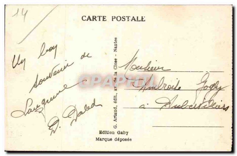 Langrune sur Mer Old Postcard Beach