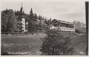 Igls Grandhotel Gasthaus Hotel Austria Real Photo Postcard