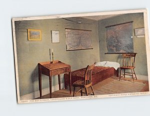 Postcard The Boy's Room, Longfellow's Old Home, Portland, Maine